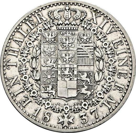 Reverse Thaler 1837 A - Silver Coin Value - Prussia, Frederick William III