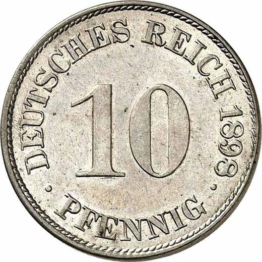 Obverse 10 Pfennig 1898 J "Type 1890-1916" - Coin Value - Germany, German Empire