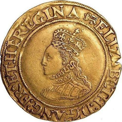 Аверс монеты - 1/2 фунта без года (1559-1578) Малый портрет - цена золотой монеты - Великобритания, Елизавета I