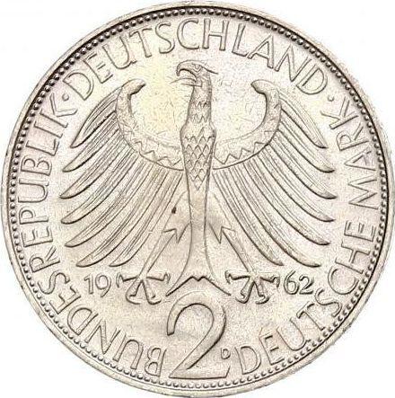 Reverse 2 Mark 1962 D "Max Planck" -  Coin Value - Germany, FRG