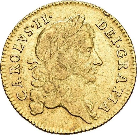 Obverse Guinea 1667 "Third laureate bust" - Gold Coin Value - United Kingdom, Charles II