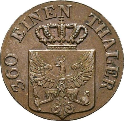 Obverse 1 Pfennig 1838 A - Coin Value - Prussia, Frederick William III