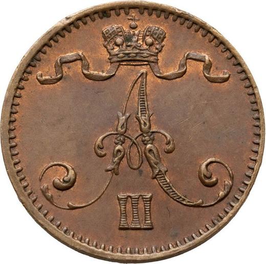 Obverse 1 Penni 1881 -  Coin Value - Finland, Grand Duchy