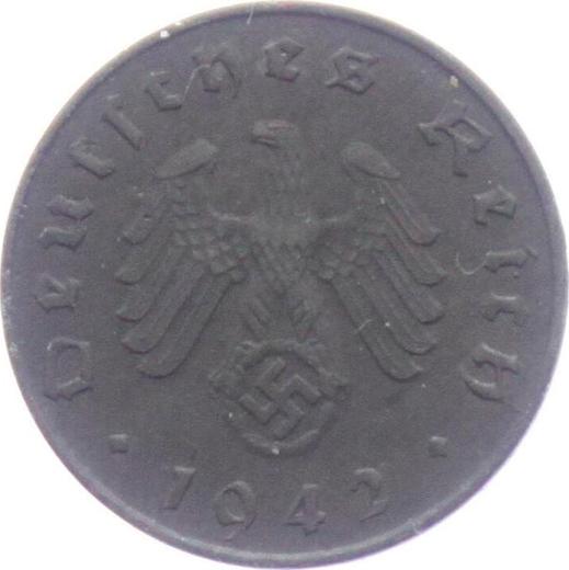 Reverse 10 Reichspfennig 1942 J "Type 1940-1945" - Coin Value - Germany, Third Reich