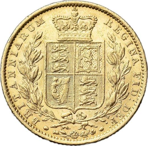 Реверс монеты - Соверен 1849 года WW "Герб" - цена золотой монеты - Великобритания, Виктория
