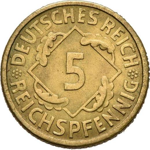 Obverse 5 Reichspfennig 1926 A -  Coin Value - Germany, Weimar Republic