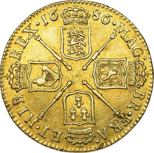 Reverse Guinea 1686 "Second laureate head" Elephant and castle - Gold Coin Value - United Kingdom, James II