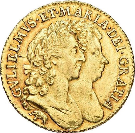 Obverse Guinea 1689 Elephant and castle - Gold Coin Value - United Kingdom, William III and Mary II