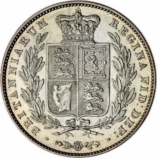 Rewers monety - 1/2 korony 1839 WW "WW" wklęsłe - cena srebrnej monety - Wielka Brytania, Wiktoria