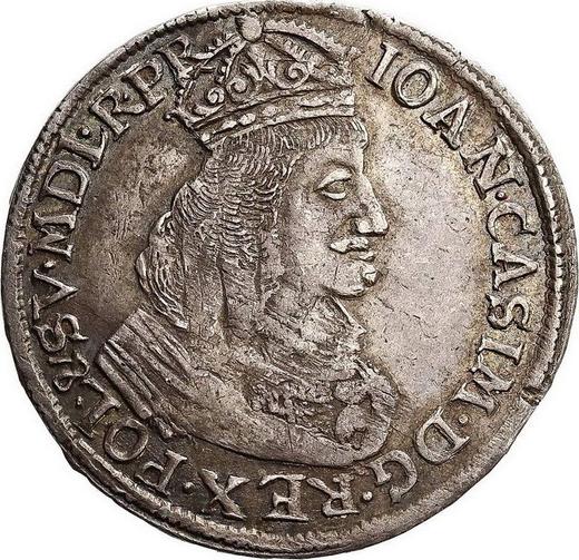 Obverse Ort (18 Groszy) 1651 WVE "Elbing" - Silver Coin Value - Poland, John II Casimir
