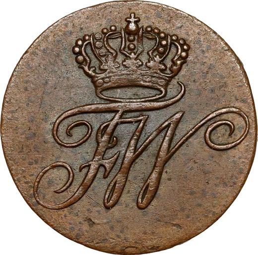 Аверс монеты - 1 шиллинг 1801 года A "Данциг" - цена  монеты - Польша, Прусское правление