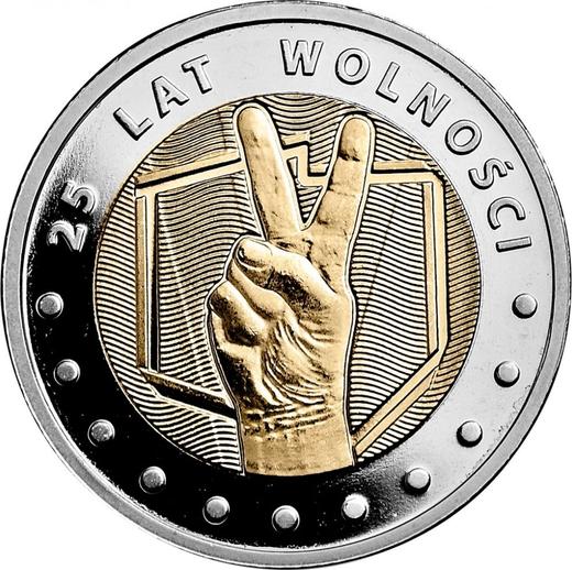 Reverse 5 Zlotych 2014 MW "25 years of freedom" -  Coin Value - Poland, III Republic after denomination