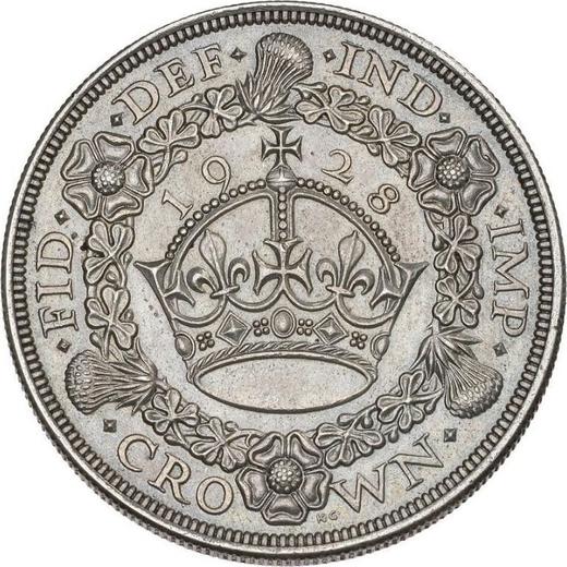 Reverse Crown 1928 - Silver Coin Value - United Kingdom, George V