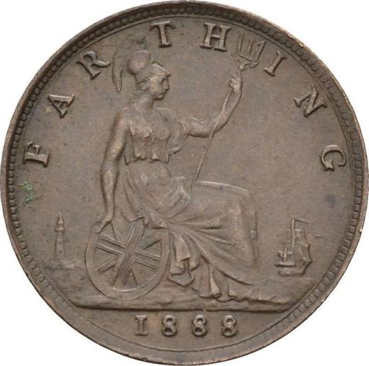 Reverse Farthing 1888 -  Coin Value - United Kingdom, Victoria
