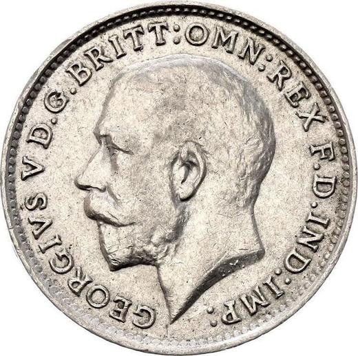 Obverse Threepence 1915 - Silver Coin Value - United Kingdom, George V