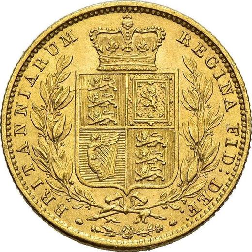 Revers Sovereign 1855 WW "Wappen" "WW" vertiefte - Goldmünze Wert - Großbritannien, Victoria