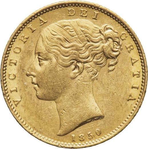 Avers Sovereign 1850 WW "Wappen" - Goldmünze Wert - Großbritannien, Victoria