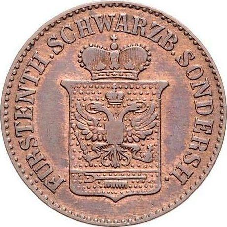 Awers monety - 3 fenigi 1846 A - cena monety - Schwarzburg-Sondershausen, Ginter Fryderyk Karol II