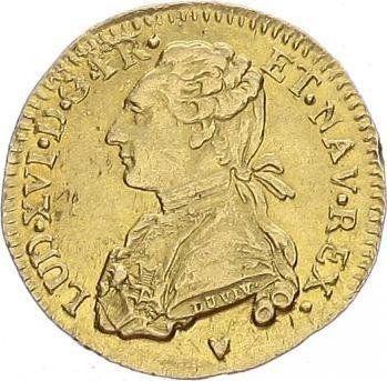 Obverse Louis d'Or 1775 & - Gold Coin Value - France, Louis XVI