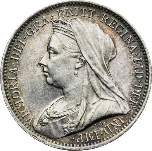 Anverso 4 peniques (Groat) 1898 TB - valor de la moneda de plata - Gran Bretaña, Victoria