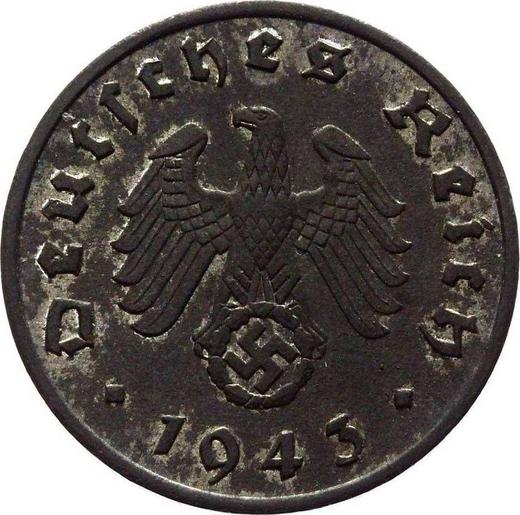Reverse 1 Reichspfennig 1943 A "Type 1940-1945" -  Coin Value - Germany, Third Reich