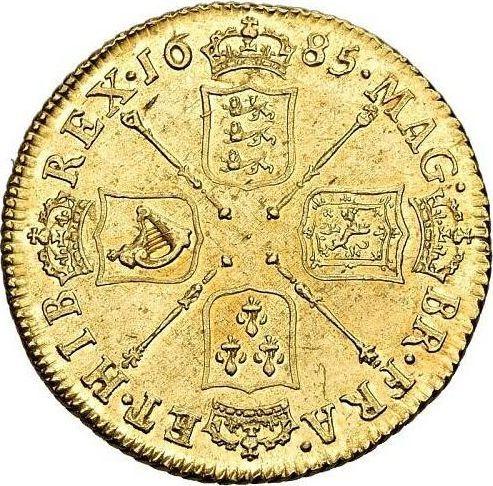 Reverse Guinea 1685 "First laureate head" Elephant and castle - Gold Coin Value - United Kingdom, James II
