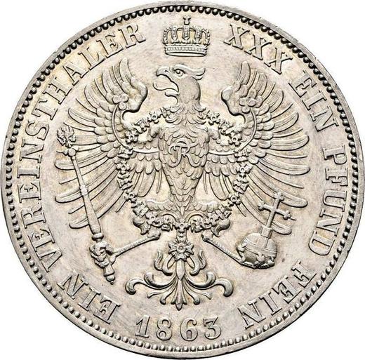Reverse Thaler 1863 A - Silver Coin Value - Prussia, William I