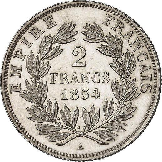 Reverse 2 Francs 1854 A "Type 1853-1859" - Silver Coin Value - France, Napoleon III