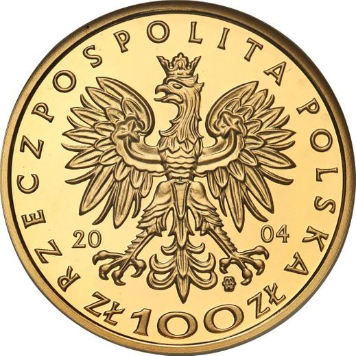 Obverse 100 Zlotych 2004 MW ET "Sigismund I the Old" - Gold Coin Value - Poland, III Republic after denomination