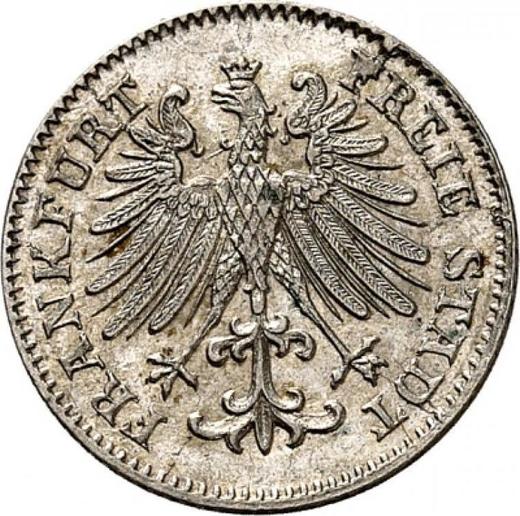 Obverse 3 Kreuzer 1848 - Silver Coin Value - Frankfurt am Main, Free City