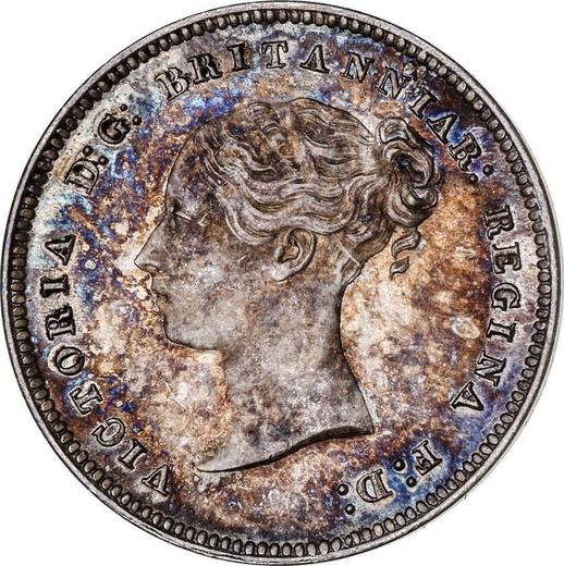 Obverse Fourpence (Groat) 1858 - Silver Coin Value - United Kingdom, Victoria