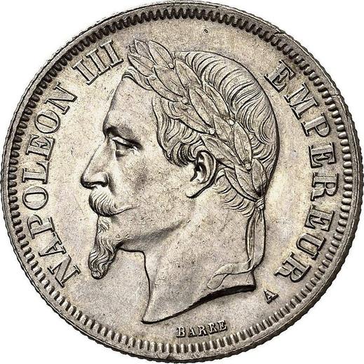 Obverse 2 Francs 1867 A "Type 1866-1870" - Silver Coin Value - France, Napoleon III