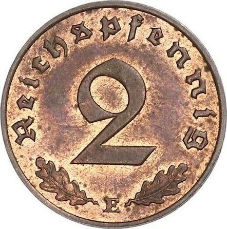 Obverse 2 Reichspfennig 1937 E "Type 1936-1940" -  Coin Value - Germany, Third Reich