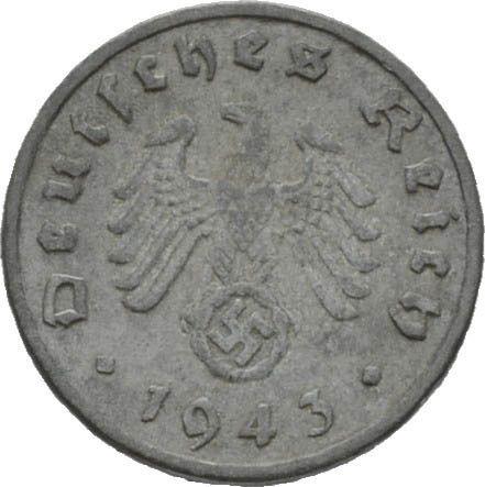 Revers 1 Reichspfennig 1943 F "Typ 1940-1945" - Münze Wert - Deutschland, Drittes Reich