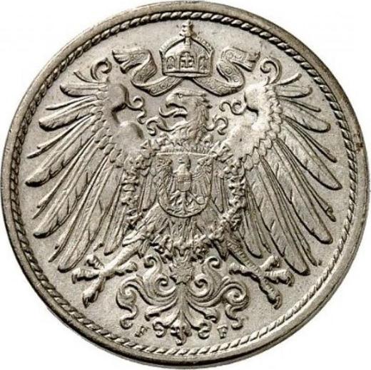 Reverse 10 Pfennig 1906 F "Type 1890-1916" -  Coin Value - Germany, German Empire