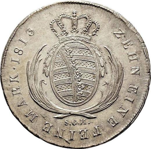 Reverse Thaler 1813 S.G.H. - Silver Coin Value - Saxony-Albertine, Frederick Augustus I