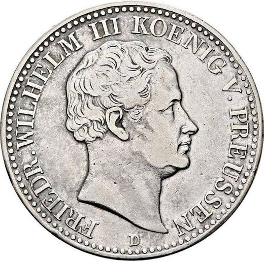 Obverse Thaler 1834 D - Silver Coin Value - Prussia, Frederick William III