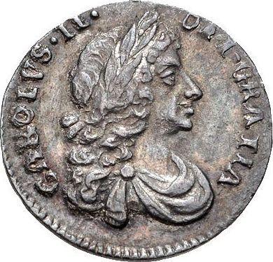 Awers monety - 1 pens 1681 "Typ 1670-1684" - cena srebrnej monety - Wielka Brytania, Karol II