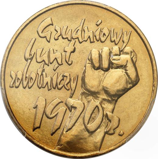 Reverse 2 Zlote 2000 MW ET "30th Anniversary - December Events in 1970" -  Coin Value - Poland, III Republic after denomination