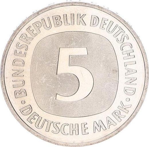 Avers 5 Mark 1983 J - Münze Wert - Deutschland, BRD