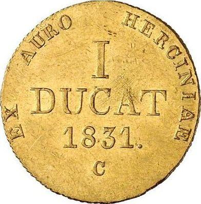 Reverse Ducat 1831 C - Gold Coin Value - Hanover, William IV
