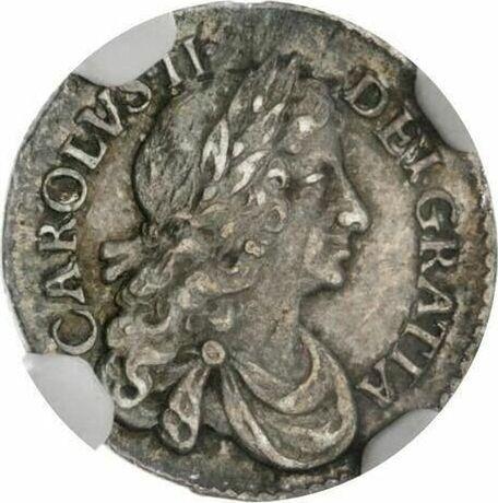 Anverso 2 peniques 1683 - valor de la moneda de plata - Gran Bretaña, Carlos II