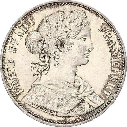 Obverse Thaler 1863 - Silver Coin Value - Frankfurt am Main, Free City
