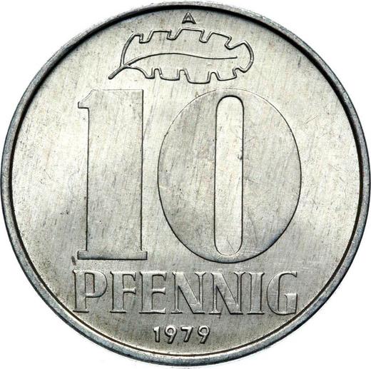 Obverse 10 Pfennig 1979 A -  Coin Value - Germany, GDR