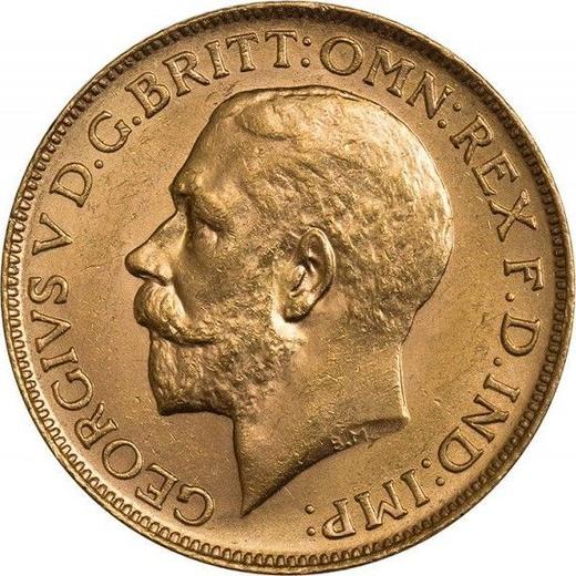Obverse Sovereign 1916 C - Gold Coin Value - Canada, George V