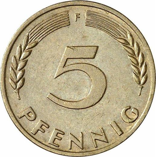 Obverse 5 Pfennig 1967 F - Coin Value - Germany, FRG