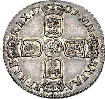 Reverse Sixpence 1701 "Third laureate bust" - Silver Coin Value - United Kingdom, William III