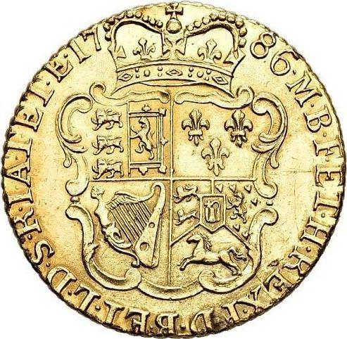 Reverse Half Guinea 1786 "Fourth laureate bust" - Gold Coin Value - United Kingdom, George III