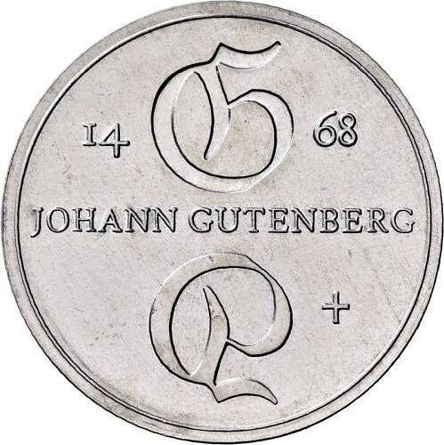 Avers 10 Mark 1968 "Gutenberg" Aluminium Einseitiger Abschlag - Münze Wert - Deutschland, DDR