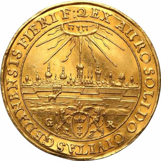 Reverse Donative 2 Ducat no date (1649-1668) GR "Danzig" - Gold Coin Value - Poland, John II Casimir